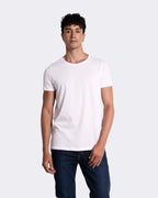 Camiseta básica para hombre manga corta cuello redondo