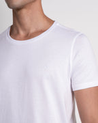 Camiseta básica para hombre manga corta cuello redondo
