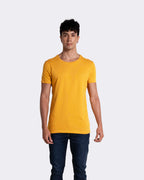 Camiseta básica para hombre manga corta cuello redondo