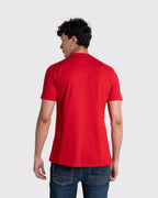 Camiseta básica para hombre manga corta cuello V