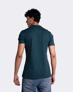 Camiseta básica para hombre manga corta cuello V
