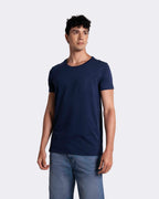 Camiseta básica para hombre manga corta cuello redondo