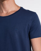 Camiseta básica para hombre manga corta cuello redondo