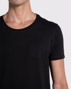 Camiseta básica para hombre manga corta cuello redondo