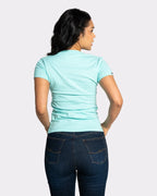 Camiseta básica mujer, Manga corta cuello V