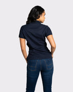 Camiseta tipo polo para mujer manga corta
