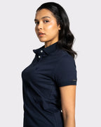 Camiseta tipo polo para mujer manga corta