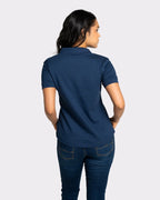 Camiseta tipo polo para mujer manga corta