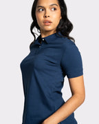 Camiseta tipo polo para mujer manga corta