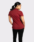 Camiseta tipo polo moda para mujer manga corta
