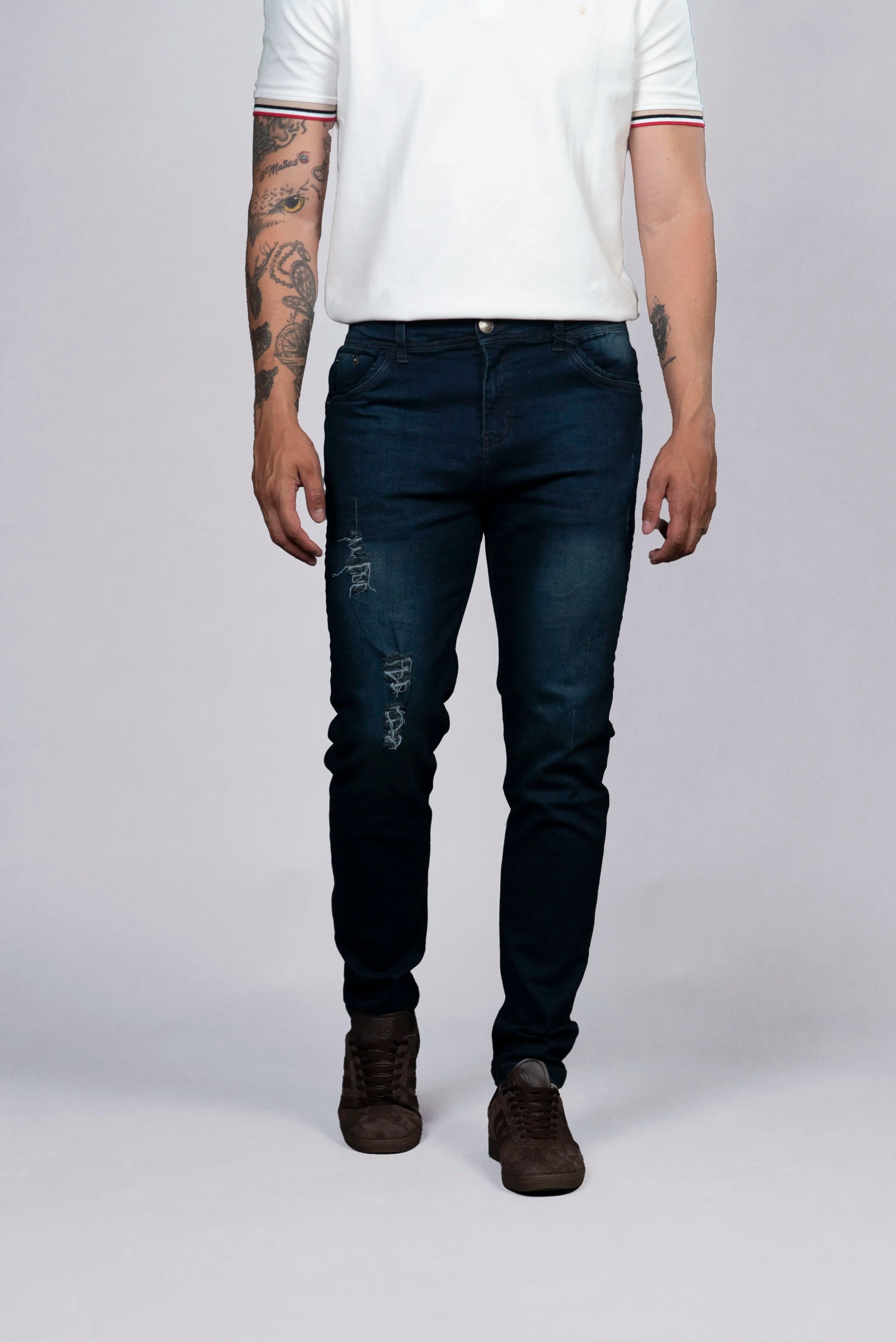 Jeans Rotos con Efecto Desgastado