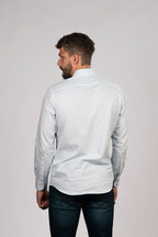 Camisa de Cuadros con Detalles Azules
