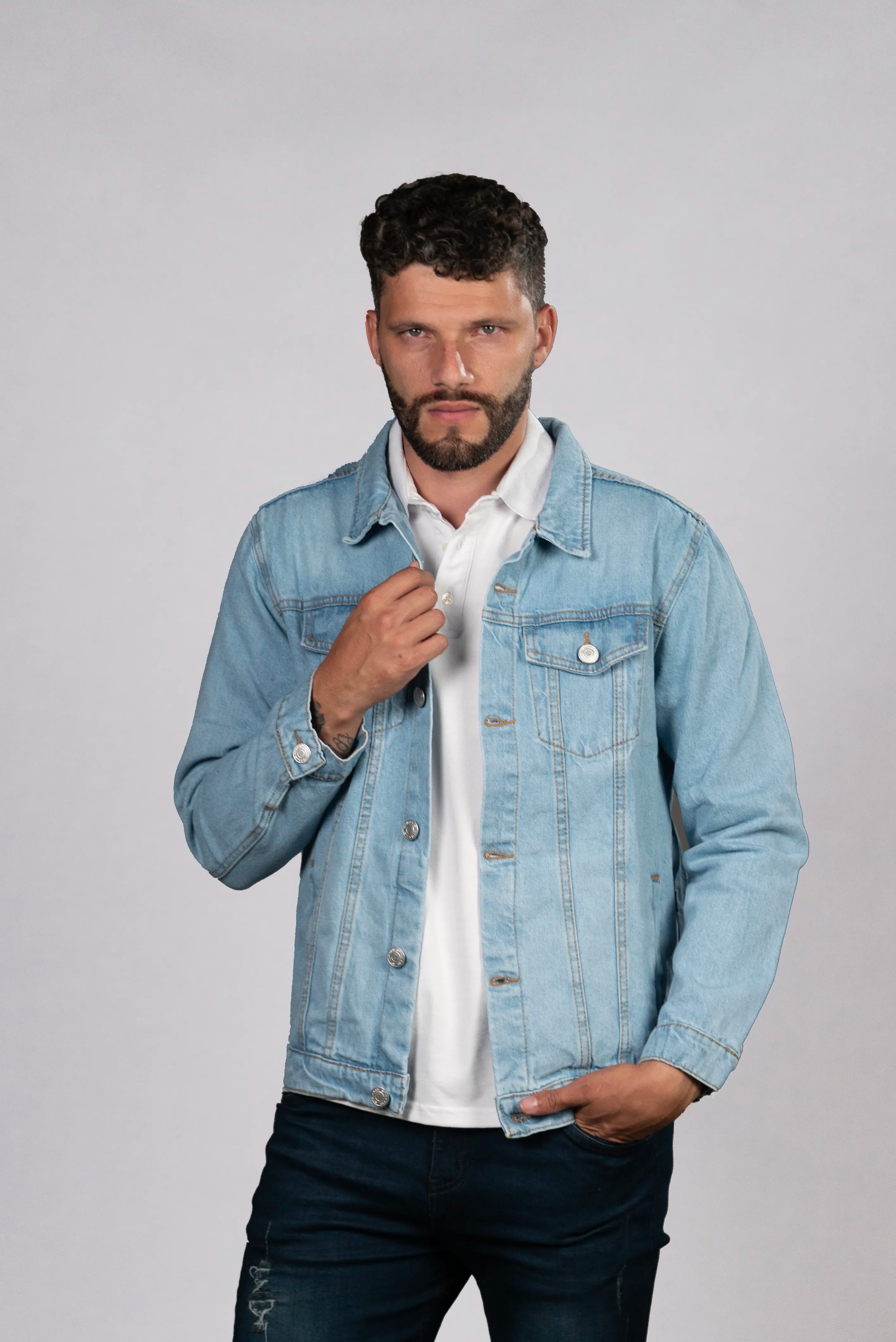 Chaqueta de Jean Azul Claro