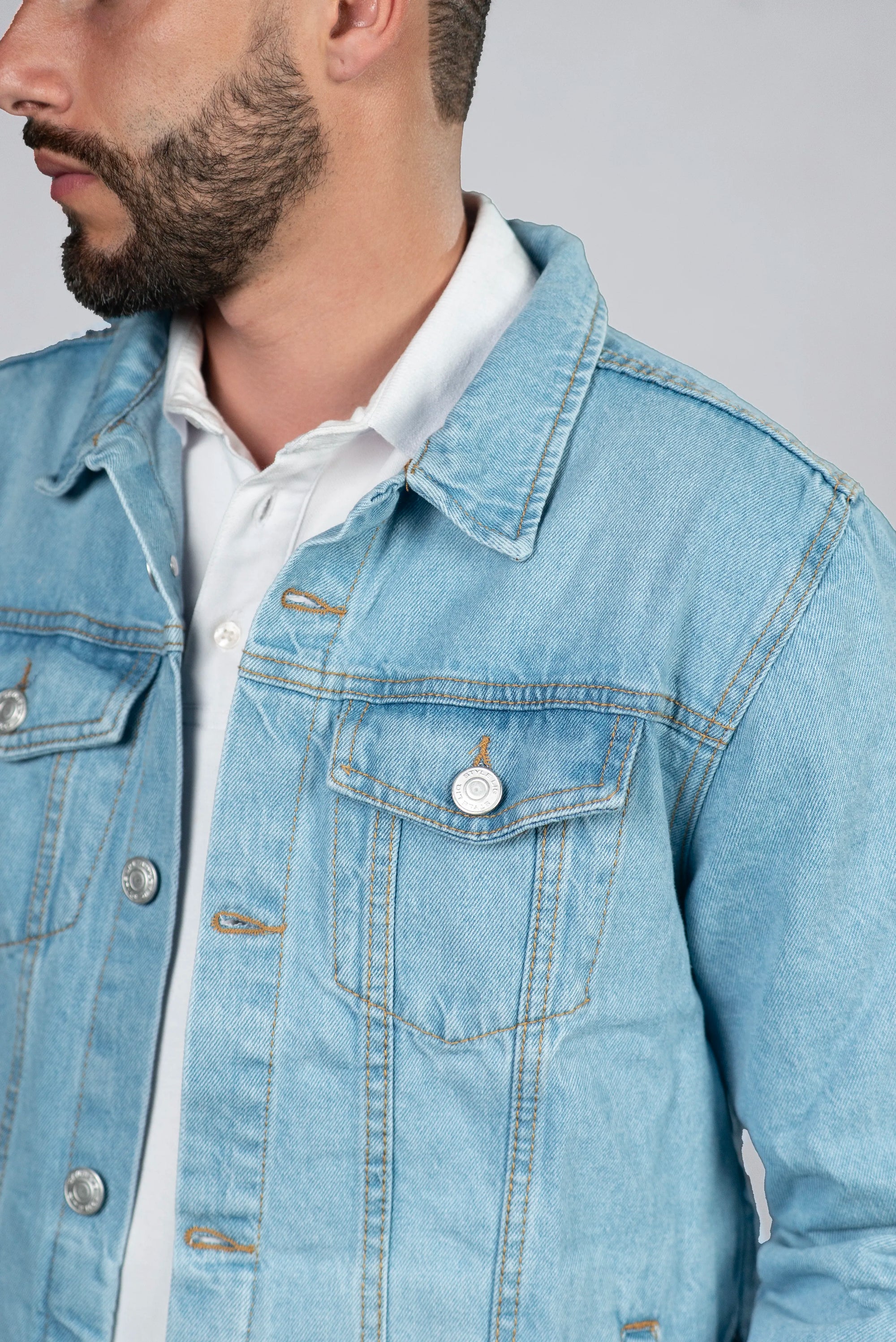 Chaqueta de Jean Azul Claro