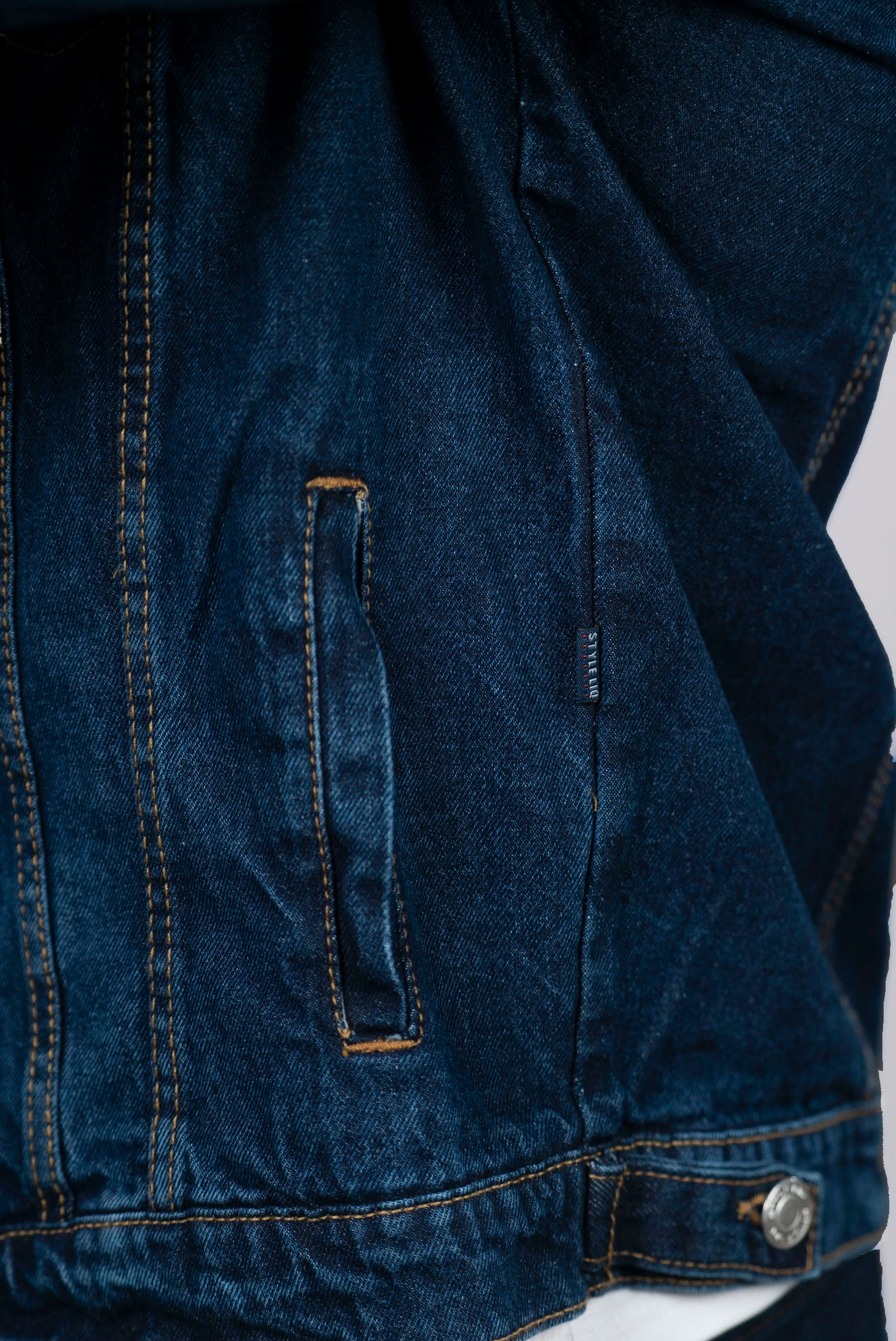 Chaqueta de Jean Azul Oscuro