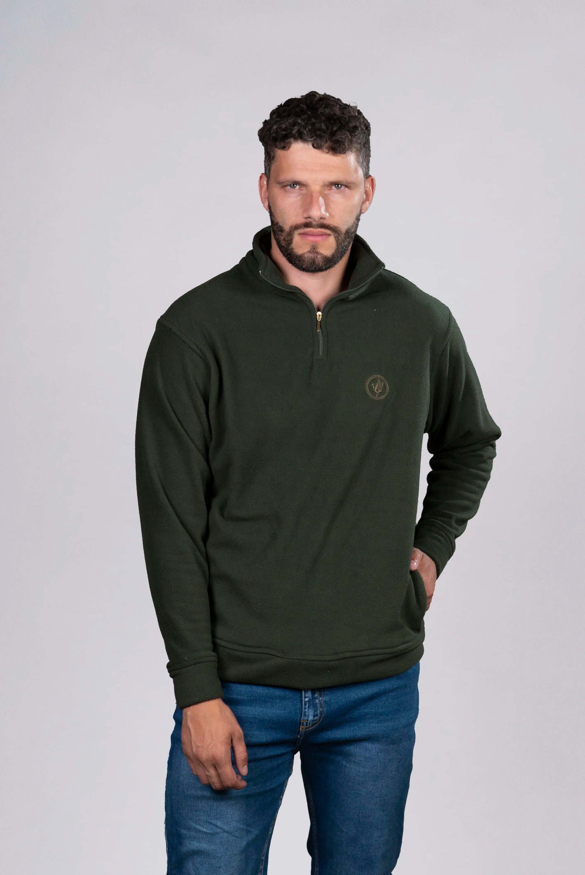 Buso Acolchado Verde con Cremallera