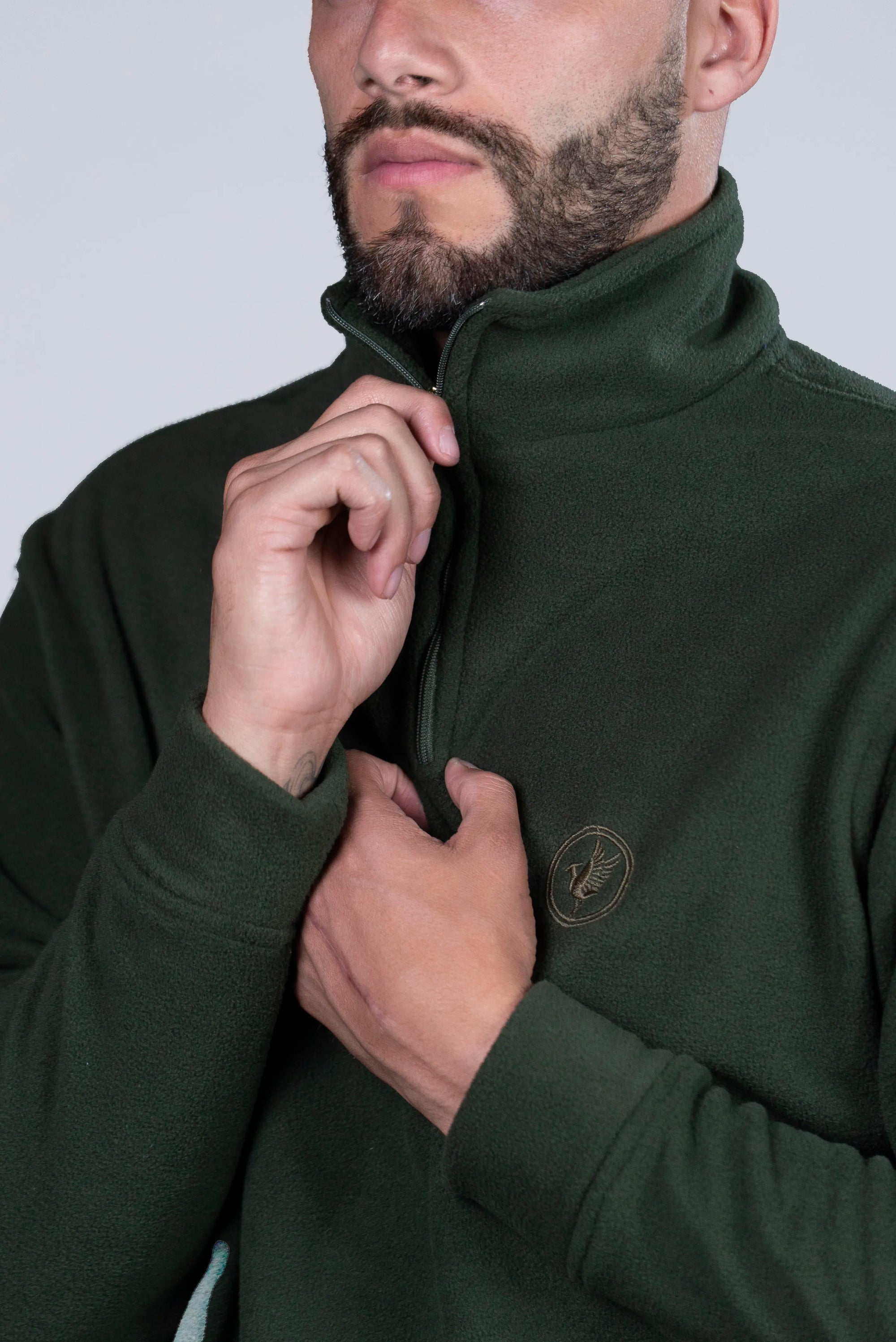 Buso Acolchado Verde con Cremallera