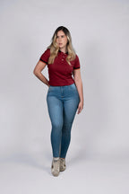 Polo Vinotinto de Algodón