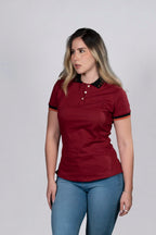Polo Vinotinto de Algodón