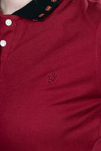 Polo Vinotinto de Algodón