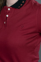 Polo Vinotinto de Algodón
