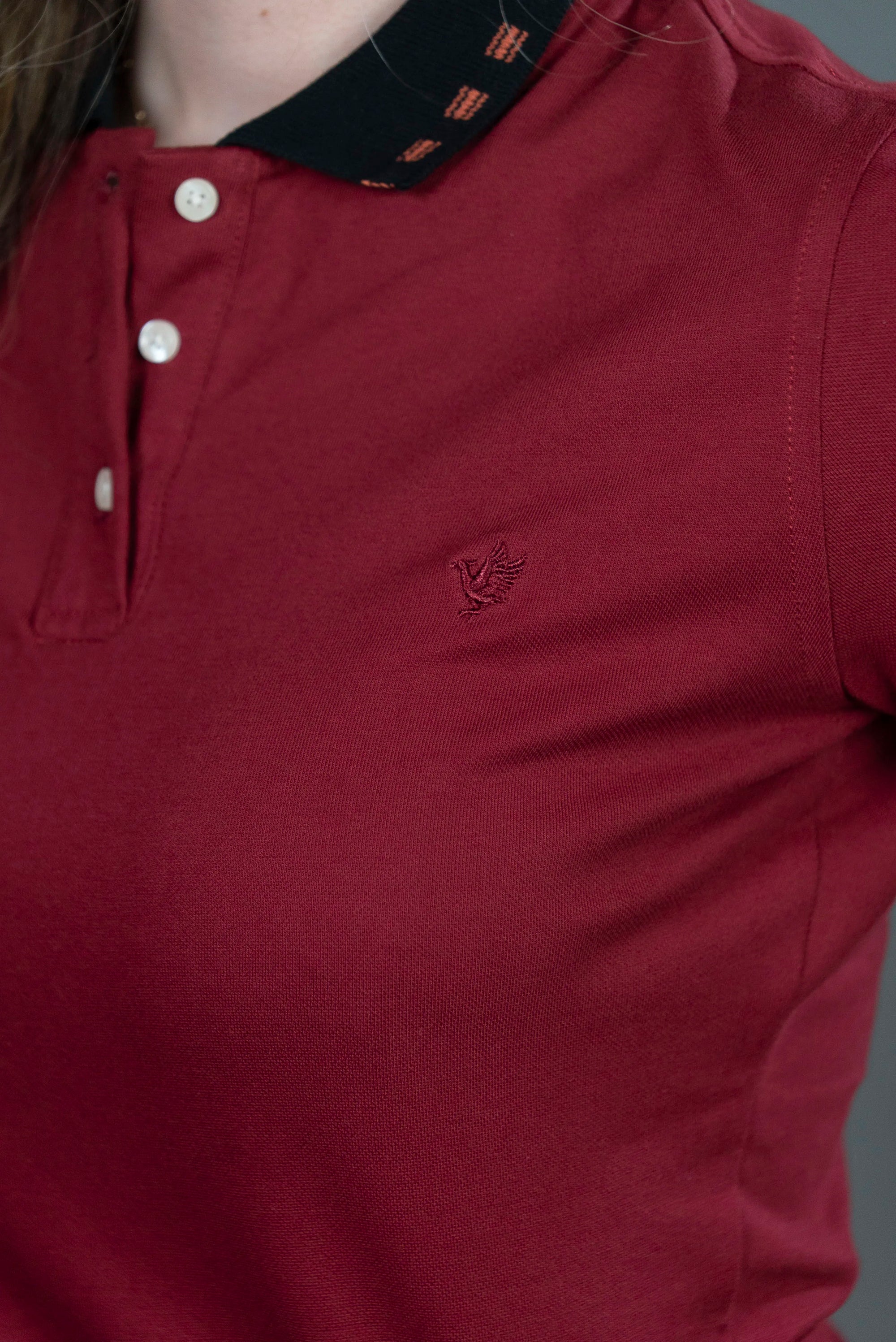 Polo Vinotinto de Algodón