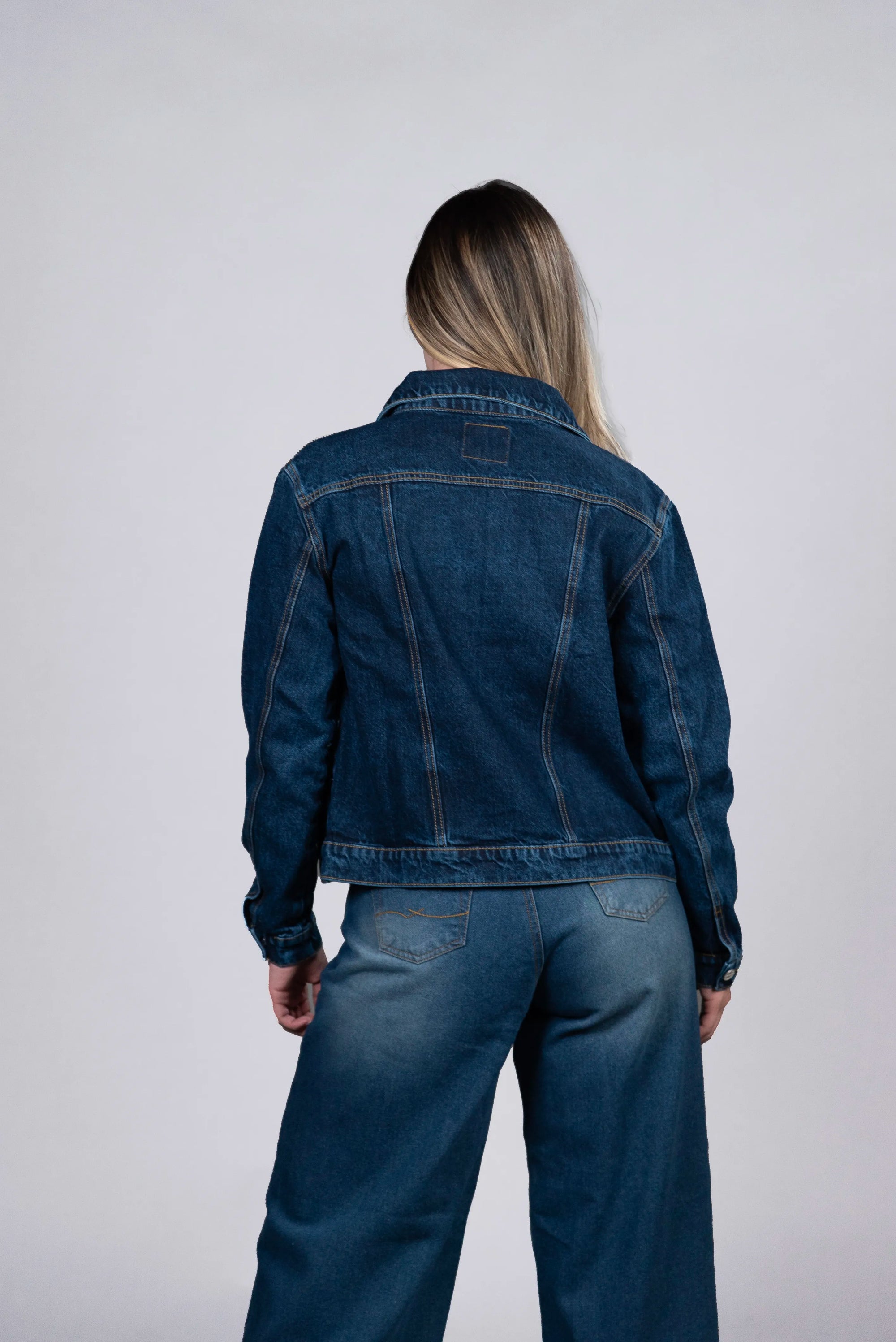 Chaqueta de Jean para Mujer Azul Oscuro
