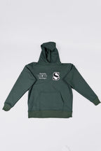 Hoodie Verde con Estampado "Style Liq 1976 Heritage" (mujer)