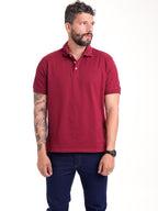 Polo Básico Masculino | Vinotinto