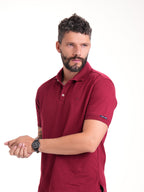 Polo Básico Masculino | Vinotinto