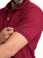 Polo Básico Masculino | Vinotinto