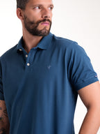Polo Básico Masculino | Azul Petróleo