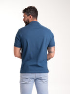Polo Básico Masculino | Azul Petróleo