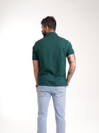 Polo Básico Masculino | Verde Botella — foto 6