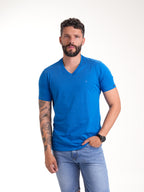 Camiseta Básica Masculina | Azul Medio — foto 2