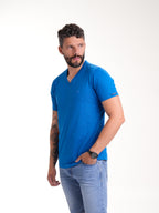 Camiseta Básica Masculina | Azul Medio — foto 4