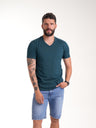 Camiseta Básica Masculina | Verde Botella