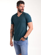 Camiseta Básica Masculina | Verde Botella — foto 2