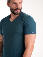 Camiseta Básica Masculina | Verde Botella — foto 4