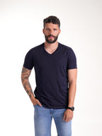 Camiseta Básica Masculina | Azul Oscuro — foto 2