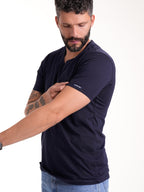 Camiseta Básica Masculina | Azul Oscuro — foto 5