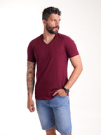 Camiseta Básica Masculina | Vinotinto — foto 2