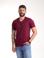 Camiseta Básica Masculina | Vinotinto — foto 3