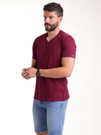Camiseta Básica Masculina | Vinotinto — foto 4