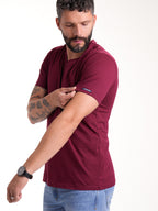 Camiseta Básica Masculina | Vinotinto — foto 5