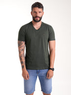 Camiseta Básica Masculina | Verde Militar — foto 2