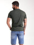 Camiseta Básica Masculina | Verde Militar — foto 6