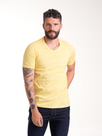 Camiseta Básica Masculina | Amarillo — foto 2