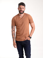 Camiseta Básica Masculina | Café Claro — foto 2