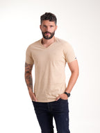 Camiseta Básica Masculina | Beige — foto 2